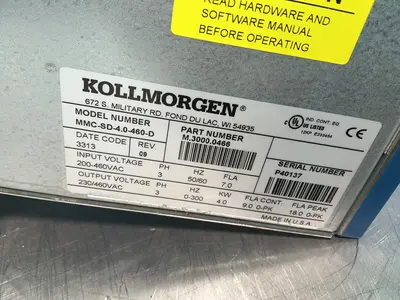 Used KOLLMORGEN MMCSD4.0460D Servo Drives Ohio US | HGR 24 #1330273