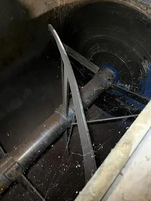 Mixer, Paddle, 175 CF, Carbon Steel, Tilt Discharge, #5991227