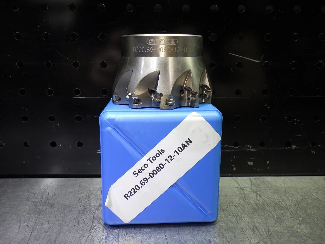 SECO 80mm (3.15") Coolant Thru Facemill 27mm Arbor R220.69-0080-12-10AN (LOC3397)