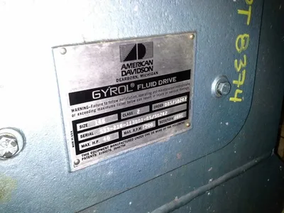 Gyrol Fluid Drive size 146, 1200 rpm , 40 hp