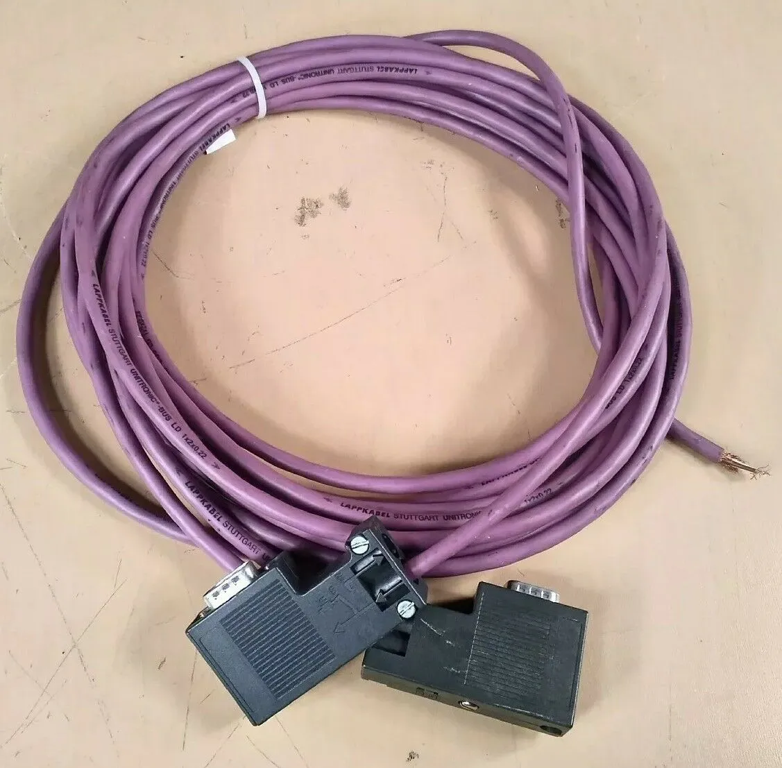 SIEMENS 6ES7 972-0BA11-0XA0 PROFIBUSCONNECTOR W/ LAPPKABEL CABLE 5E