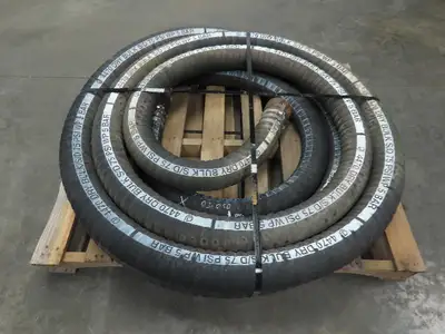 Jason 4470 Dry Bulk Material Suction Hose 3" ID x 50' Gum Rubber 75 PSI