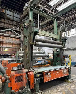 USED LANGSTON TWO DRUM SLITTER REWINDER