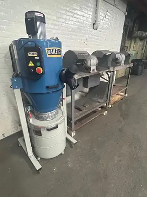 Dual Polishing Benches (4-Station System) with Baileigh DC-1450C 2HP Dust Collector