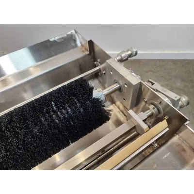 Used 1/2HP Motorized Sanitary Conveyor Belt Washing System - 54"W