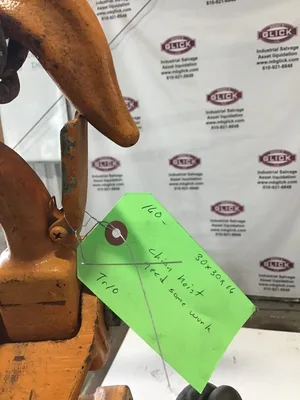2 Ton KITO Chain Hoist EF2-020L 115V 0.73 Hoist Motor