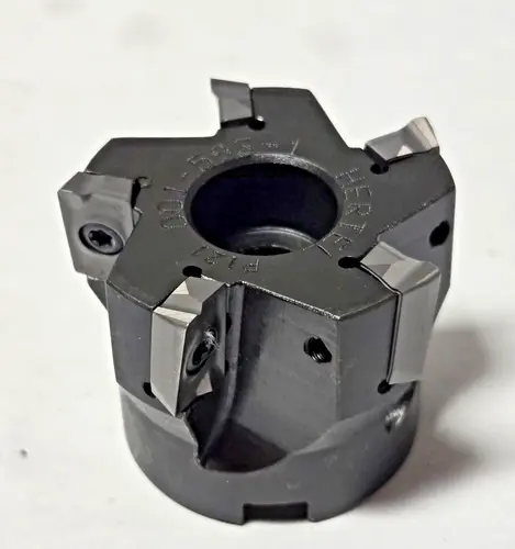 Hertel 001-593-1 P121 FACE MILL 1.9" indexable Milling Cutter Carbide Inserts
