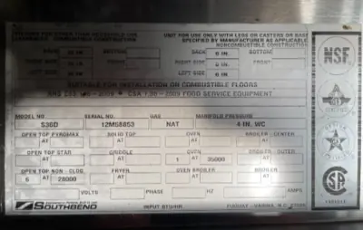Used _UNKNOWN_ S36D Commercial Ranges Michigan US | Grocery Equipment Sales #1385725