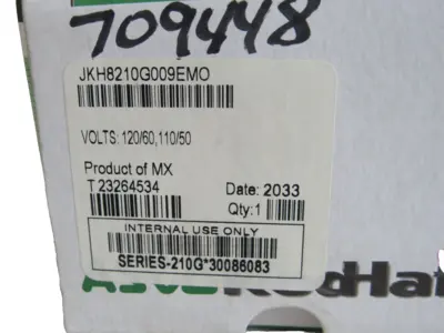 NEW ASCO JKH8210G009EMO SOLENOID VALVE 120/60, 110/50