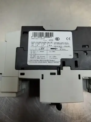 USED Siemens 3RV1721-1JD10 SIRIUS Manual Motor Starter, 10Amp