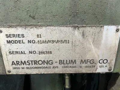 Used ARMSTRONGBLUM MFG. CO. 81A8/M3M/M5/S1 Vertical Band Saws Ohio US | HGR 24 #1520817