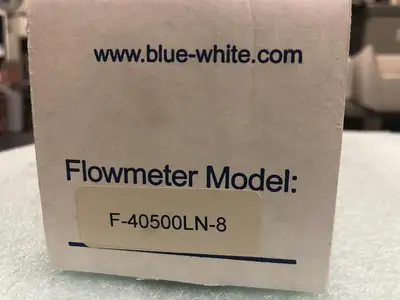 BLUE-WHITE FLOWMETER F-40500LN-8