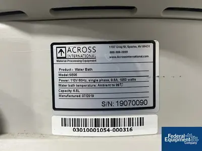 USED Across International Across International Solventvap Rotary Evaporator, SE05