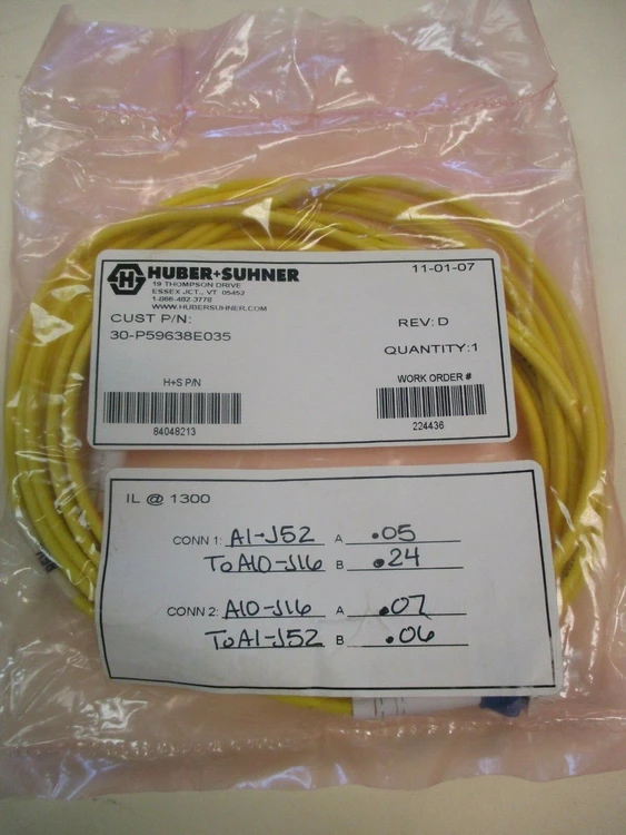 New | in-Stock Huber Suhner 30-P59638E035 Cable/Network Testers Arizona US | ASSET CONVERSION SPECIALISTS, INC. #308304