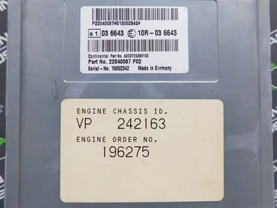 Volvo A2C8725260100 VN ECM Engine Chassis ID VP 242163 A2C30817200 Used