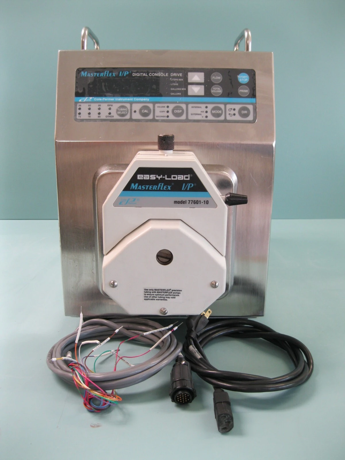 Cole-Parmer Masterflex I/P Console Drive w 77601-10 Pump Head FOR PARTS P27