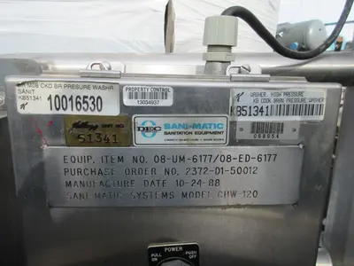 USED SANI-MATIC CHW-120