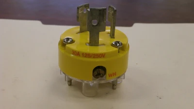 Used 3331-SS Yellow Turnlock Plug (3 Poles, 3-wires)