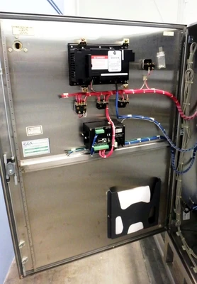 Westfalia CSC 6-06-076 hydro-hermetic clarifier skid, 316L SS.