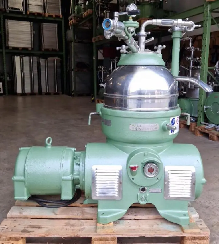 Westfalia KG 8006 chamber bowl centrifuge, 316SS.