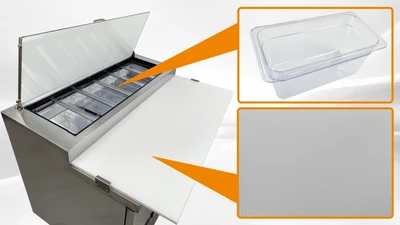 171-0211 50" Self Contained Pizza Prep Table Cooler