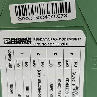 Used PHOENIX CONTACT PSI-DATA/FAX-MODEM/RS232 Misc Electrical & Power Parts Ohio US | Surplus Asset Holdings #1262603