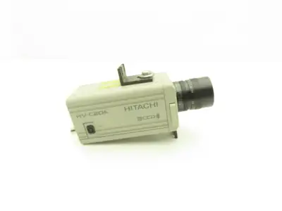Hitachi Denshi HV-C20A 3CCD Color Inspection Camera 12V 4.5W w/Fuji Optical Lens