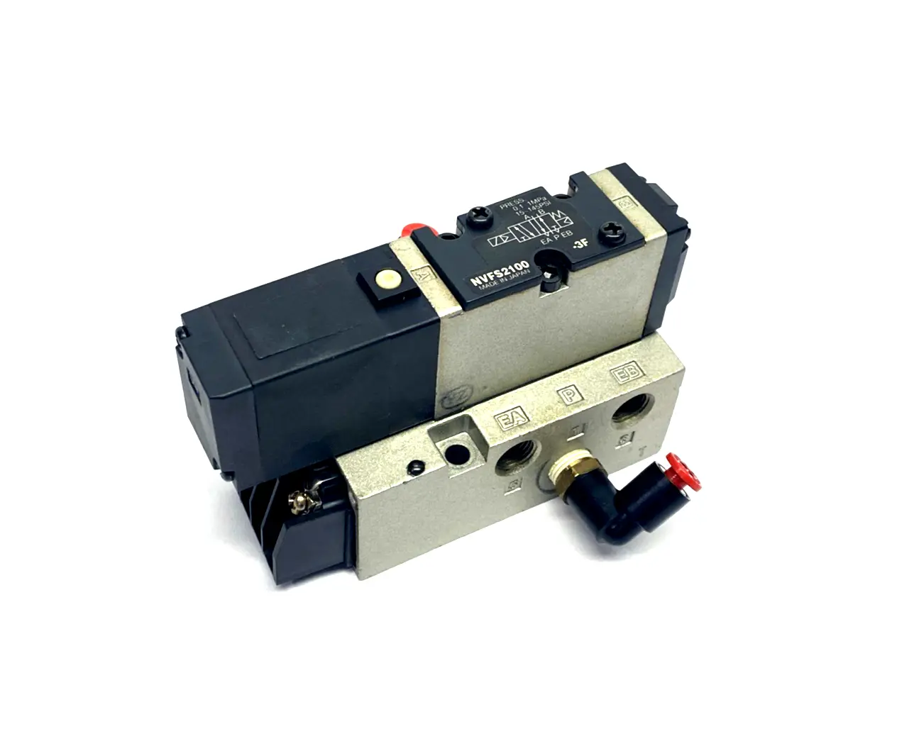 NVFS2100-3F | SMC  Solenoid Valve 4/5 Port NVF2000-1 Base - Used