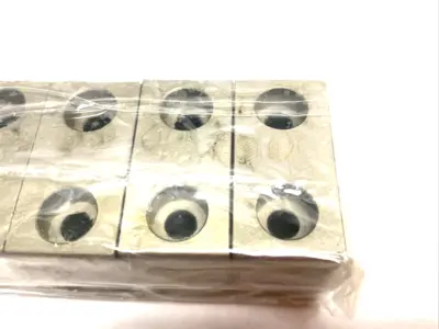USED MISUMI STOPPER BLOCK, COUNTERBORED, 20MM THICK, 30MM HEIGHT