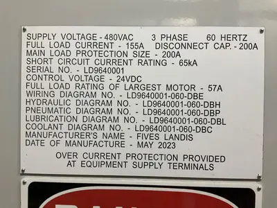 USED 2024 FIVES LANDIS GARDNER VDD760G3