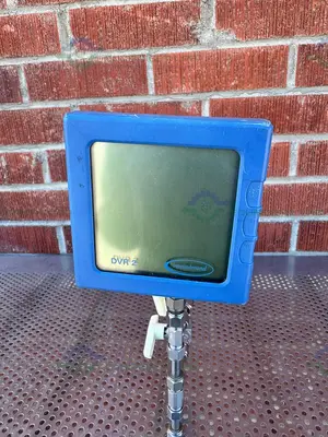 USED VACUUBRAND DVR 2 VACUUM GAGE AND CONTROLLER W/ PARKER VALVES
