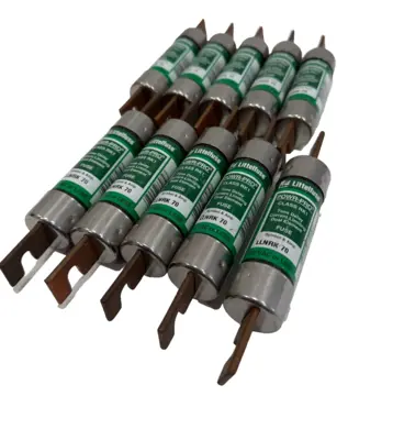 NEW LOT OF 10 LITTELFUSE LLNRK-70 TIME DELAY FUSES LLNRK70