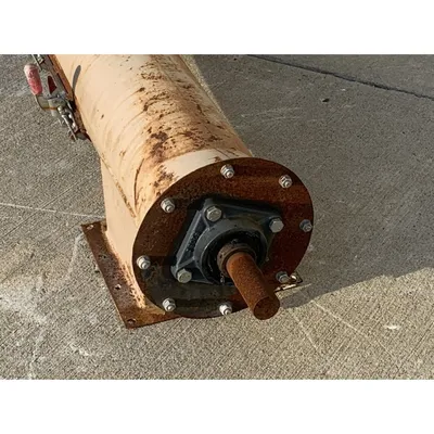 7" dia. X 13'-6' long Tubular Screw Conveyor w/ PVC Auger