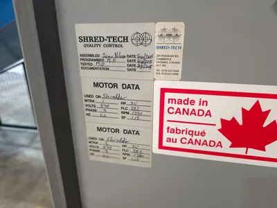 Used 2015 SHRED-TECH STQ50E Shredders California US | Machinery Network #1324452