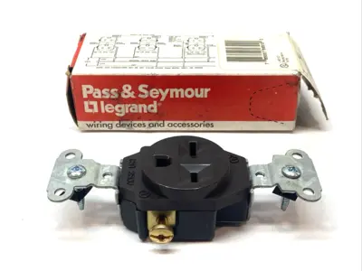 New | in-Stock Legrand Commercial Grade Single Outlet Receptacle Brown 15A 250V Electrical Fittings Michigan US | Maverick Industrial Sales #1392427