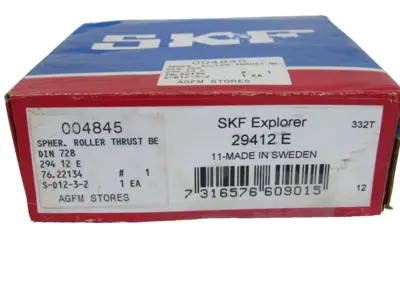 NEW SKF 29412E ROLLER THRUST BEARING