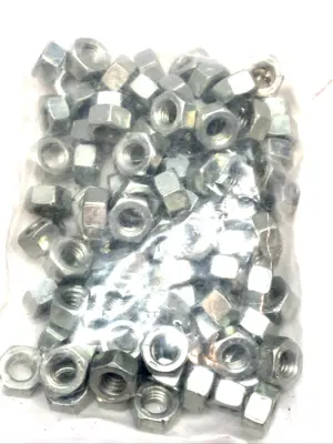 5/16-18 | Finished Hex Nut Steel Zinc Coarse Thread PKG OF 100 - New