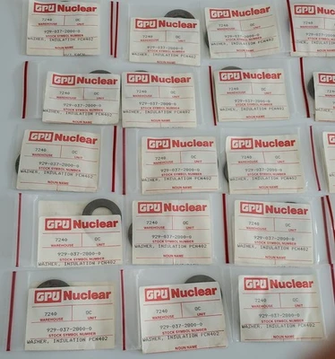 *BRAND NEW OLD STOCK* LOT OF 23 GPU Nuclear PCN402 Insulation Washers + Warranty