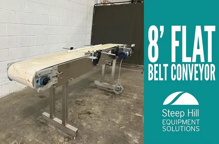 8' Flat Belt Conveyor