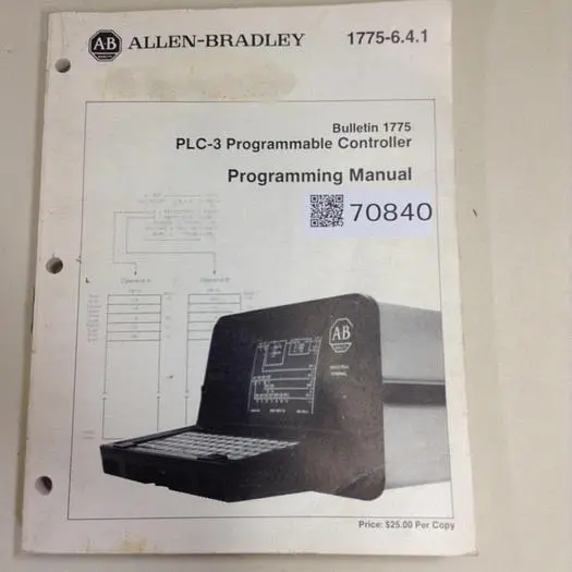 Used ALLEN BRADLEY 1775-6.4.1 Manuals Michigan US | Ideal Machinery #709528