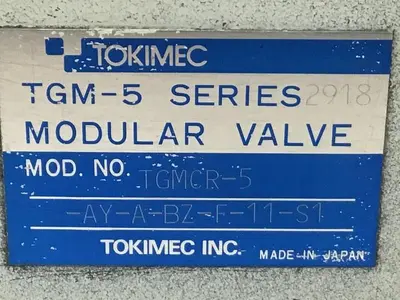 USED TOKIMEC TGMCR-5-AY-A-BZ-F-11-S1