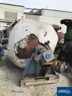 Used Patterson-Kelley 132 CU FT PATTERSON DOUBLE CONE VACUUM DRYER, S/S Double Cone - V Rotary Vacuum Dryers Ohio US | Federal Equipment Company #1542011