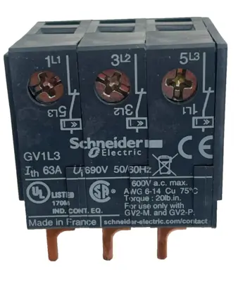 NEW SCHNEIDER ELECTRIC GV1L3 CURRENT LIMITER MODULE