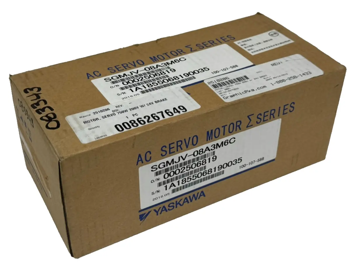 NEW YASKAWA SGMJV-08A3M6C SERVO MOTOR SGMJV08A3M6C