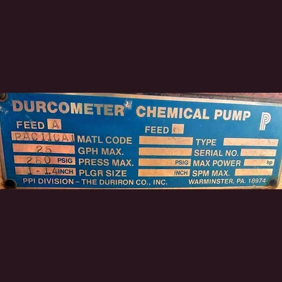 Durcometer Chemical Pump