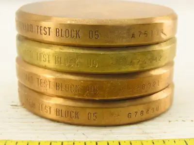 Wilson Rockwell 05 Standard Test Block HRB Lot of 4