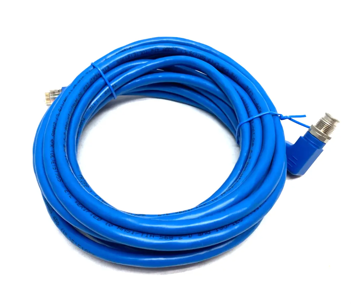 | Eaton Tripp Lite NM12-6A4-05M-BL Right Angle M12 X-Coded to RJ45 Cable Cat6A - New Other