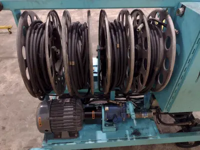 40 TON MODERN HYDRAULICS 4 CYLINDER PORTABLE HYDRAULIC DIE SETTING & SEPARATING SYSTEM: STOCK #23776