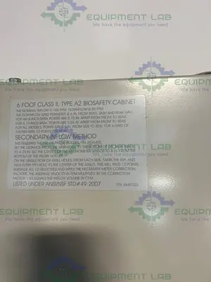 USED LABCONCO 3460009 CLASS II TYPE A2 PURIFIER 6 FT BIOLOGICAL SAFETY CABINET 115V