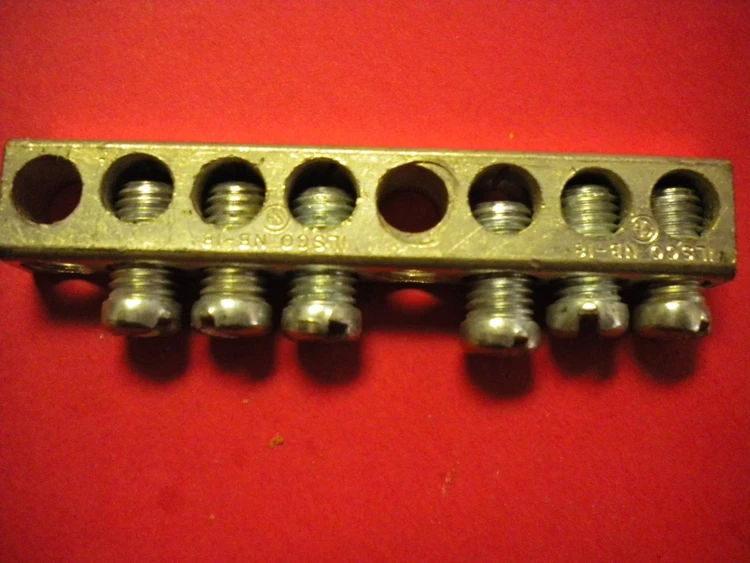 Used CMC 4-14 CUS ground neutral bar 2.6 inches Terminal Blocks Arizona US | ASSET CONVERSION SPECIALISTS, INC. #311016